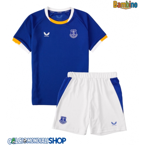Maglie da calcio Everton Prima Maglia Bambino 2026-27 Manica Corta + Pantaloni corti)